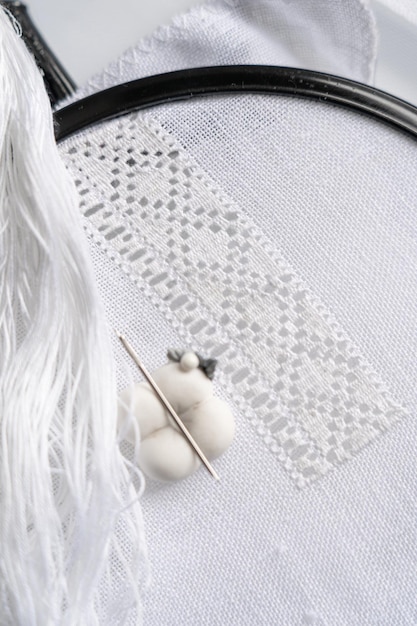 detal haftu ręcznego